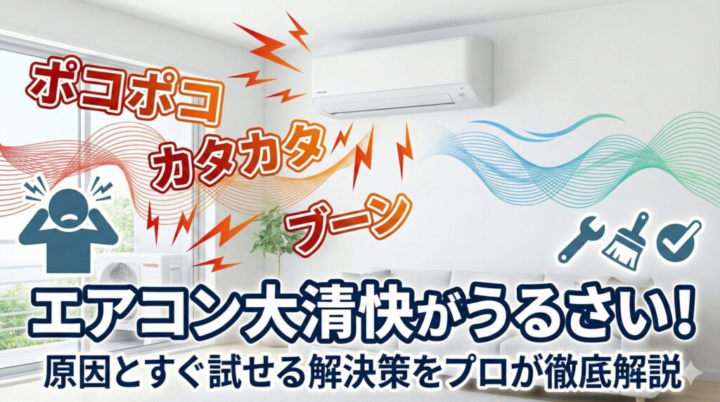アイキャッチ画像（エアコン大清快がうるさい！原因とすぐ試せる解決策をプロが徹底解説）