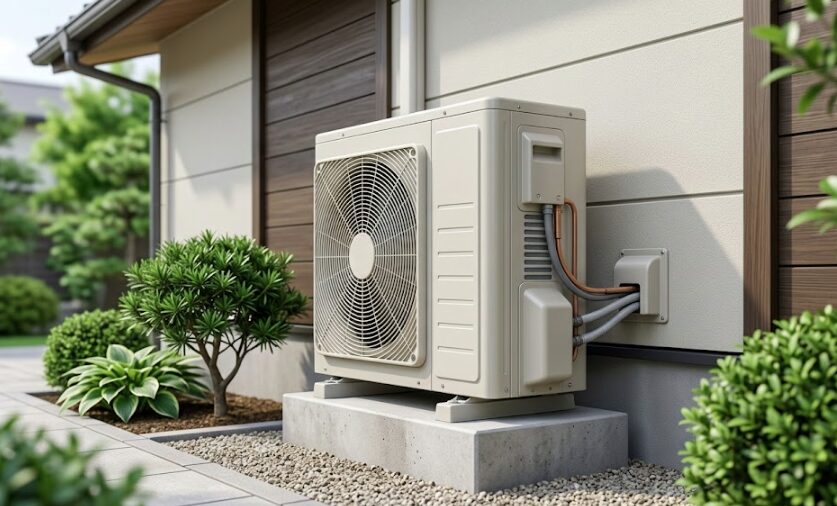 パワーが必要になるにつれて大型化するエアコンの室外機