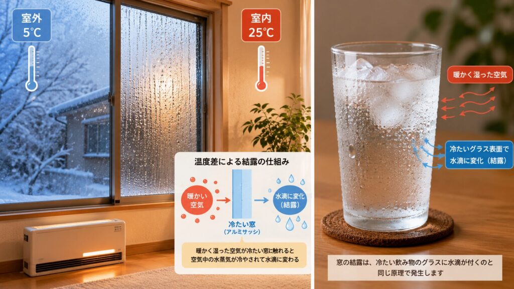 暖房で生まれる室内外の大きな温度差