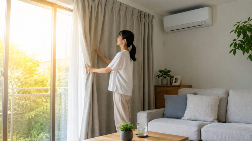 窓からの熱の侵入を防ぐ工夫も大切
