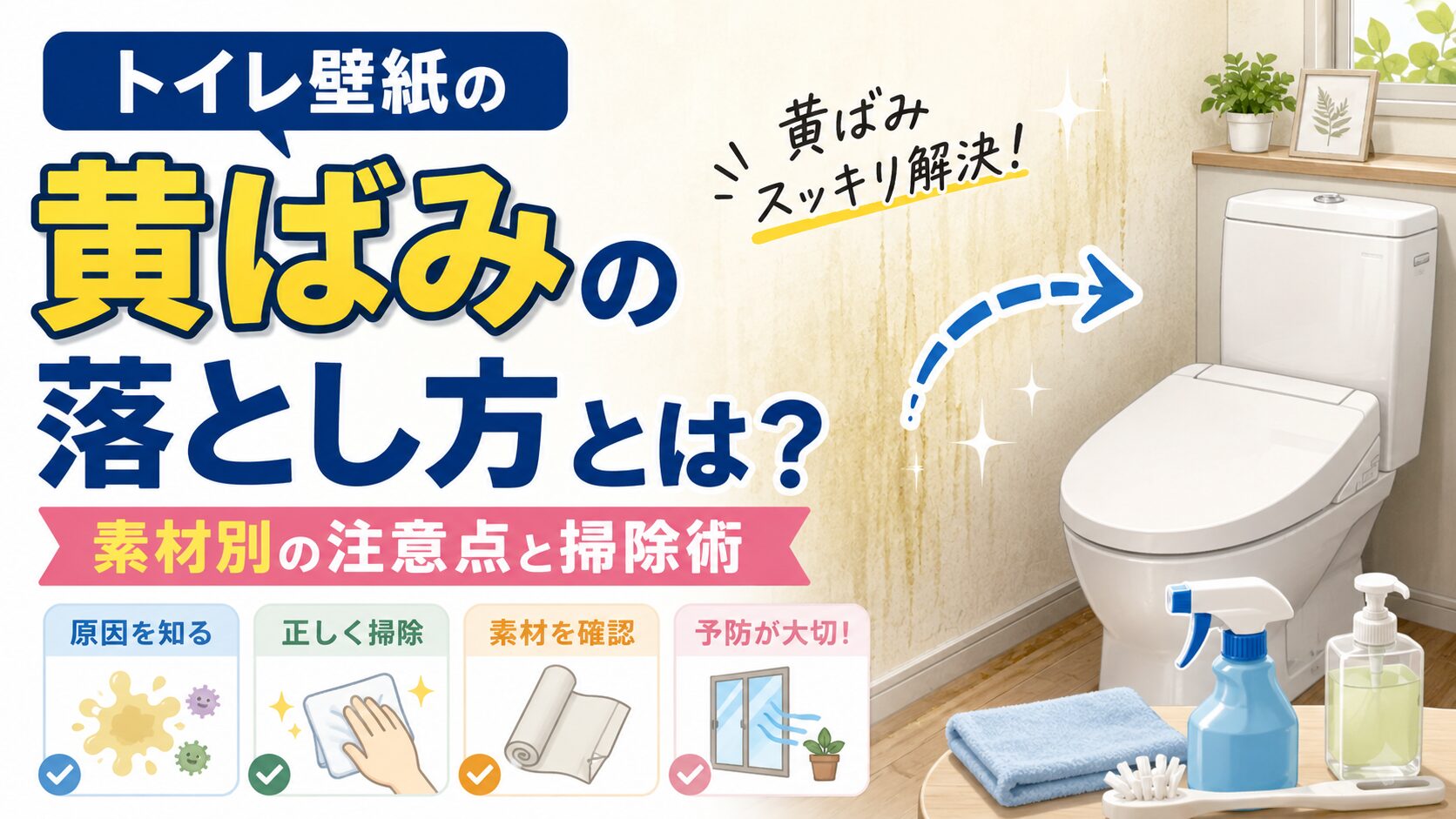 トイレ の 壁紙 掃除