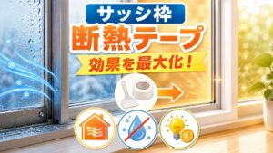 サッシ枠の断熱テープの効果を最大化！正しい貼り方や失敗しないコツ