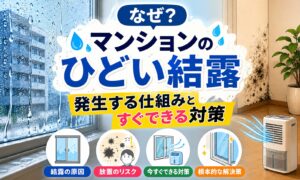 なぜ？マンションのひどい結露…発生する仕組みとすぐできる対策