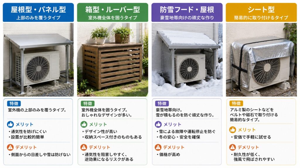 【目的別】室外機カバーの選び方