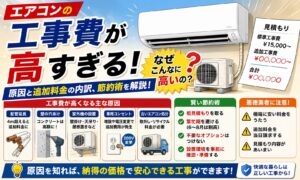 エアコンの工事費が高すぎる！追加料金の原因と賢い節約術